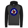 Adult 80/20 Midweight Contrast Baseball Hooded Sweatshirt Thumbnail